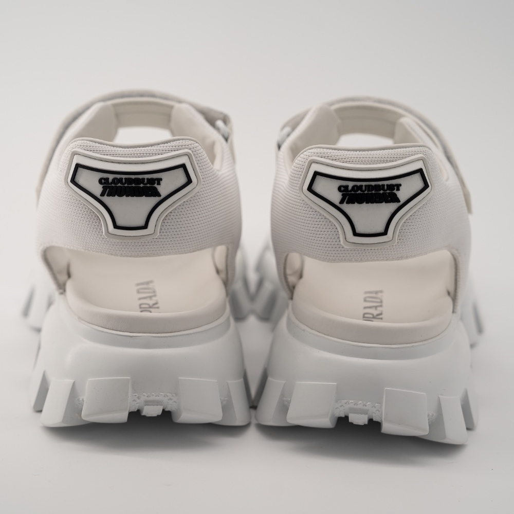size 8 / 9us Prada Cloudbust Thunder Sandal White Re-Nylon - Picture 5 of 14